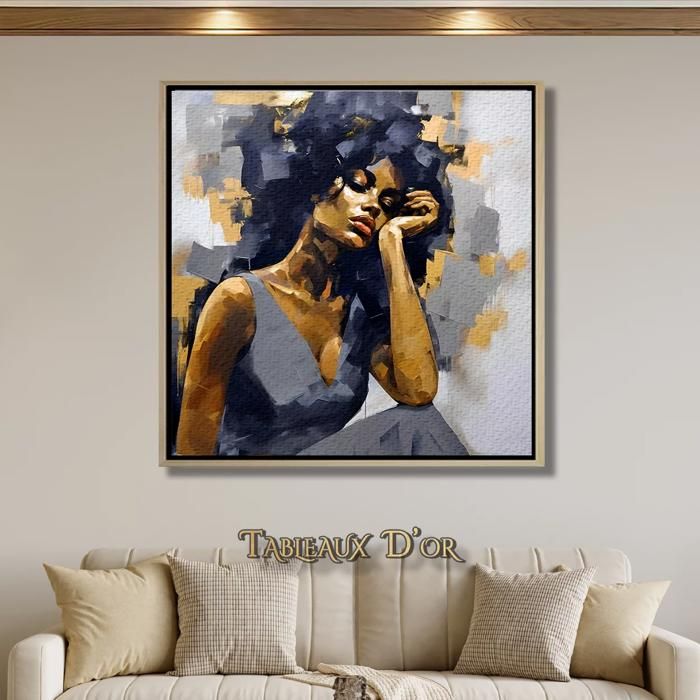 Tableau - Évasion en Pensées - Multicolor - Sans Cadre - Décoration Murale - Salon