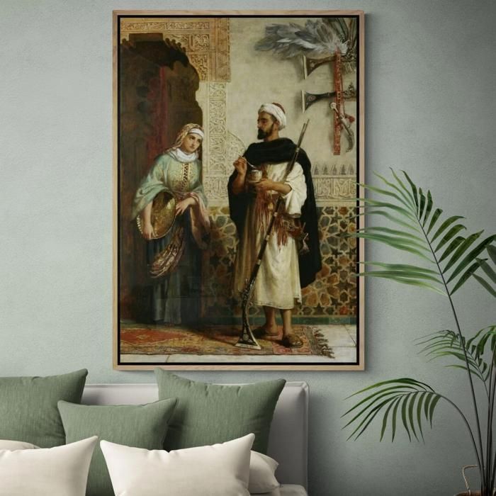 Tableau Classique - Sans Cadre - Motif Traditionnel - Peinture sur Toile - Multicolore - 320 g/m²