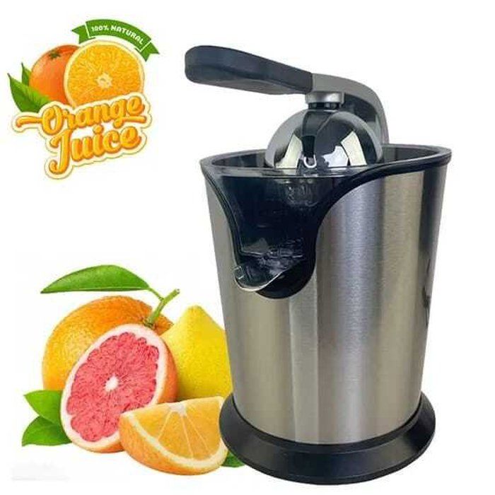 Presse-agrumes - Inox - 160W - Design élégant - Bec verseur anti-goutte - 1 litre