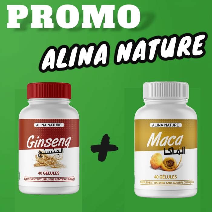 Pack Promotionnel Special Ginseng 40 Gelules + Maca 40 Gelules – ALINA NATURE