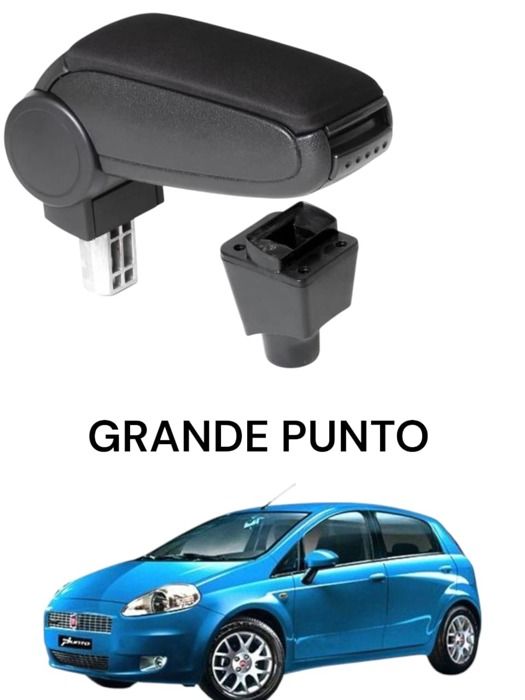 Accoudoir sur mesure - Fiat - Punto - Noir - 1 accoudoir - Design raffiné