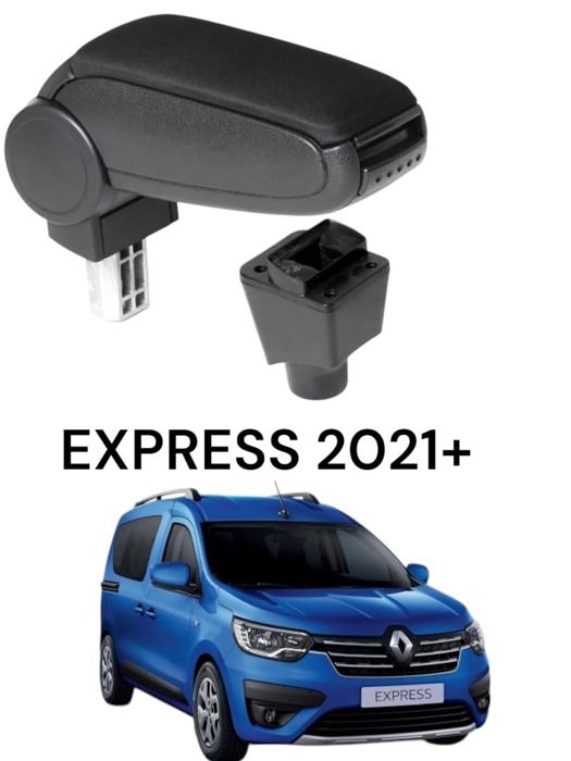 Accoudoir sur mesure - Renault - Express 2021+ - Noir - Pratique - Confortable