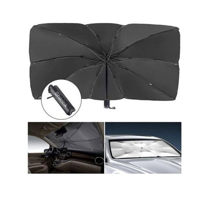 Parasol de voiture - Parapluie - Tissu durable - Protection UV - Dimensions 56x33 pouces