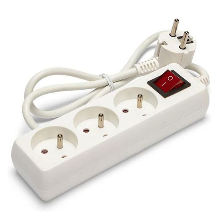 Rallonge Électrique - Ingelec - 3 Prises - 16 A - Intérieur - Plastique