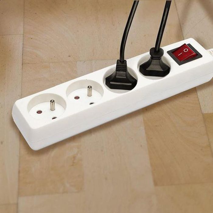 Rallonge Électrique - Ingelec - 4 Prises - Intérieur - 16 A - Plastique