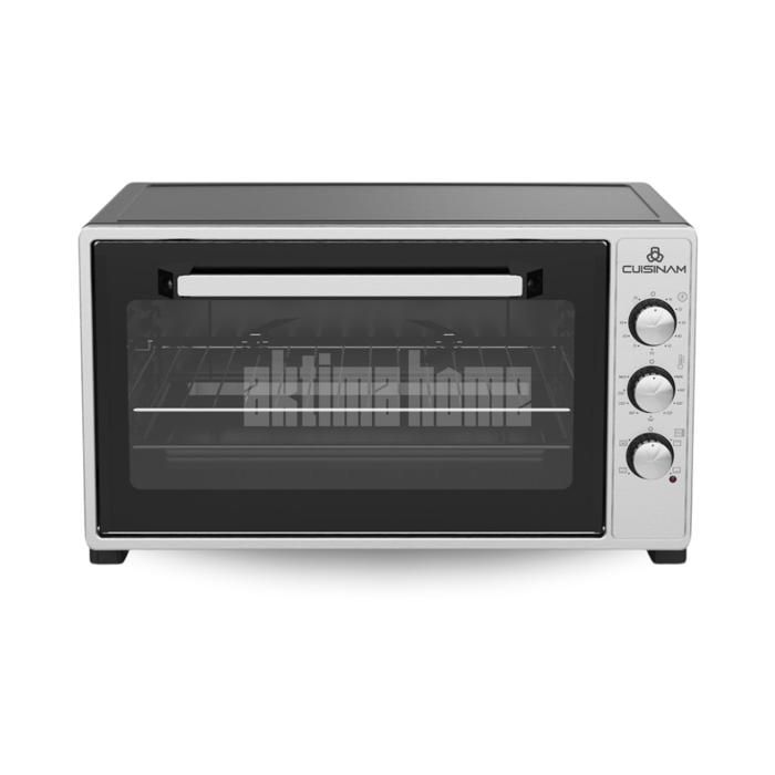 Four Électrique 60L avec Thermostat Réglable - 90 min - 2 Plateaux - Cuisson Précise et Efficace