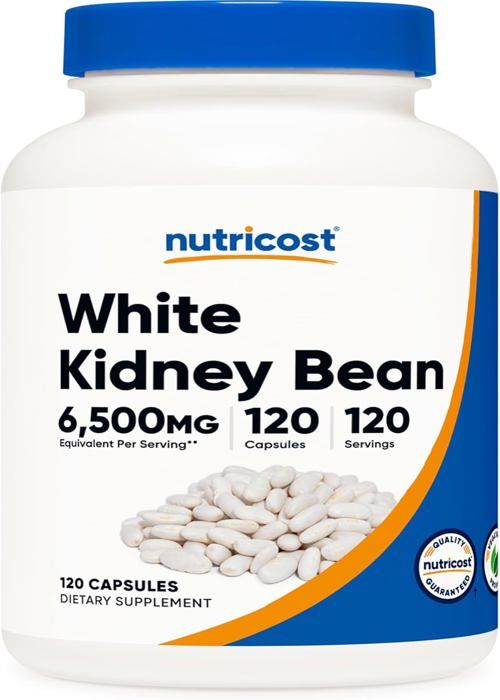 White kidney bean- Haricot blanc 6500 mg 120 capsules