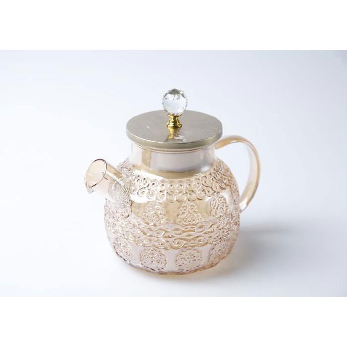 Théière en Verre - GENERIC - HB3565-1 - 0,9L - Couvercle Inox - Compatible Lave-Vaisselle