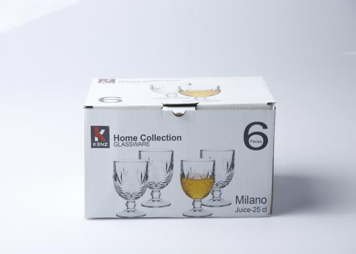 Verres à Pied - LUXUS - Napoli - 6 pièces - Transparent - Compatible lave-vaisselle