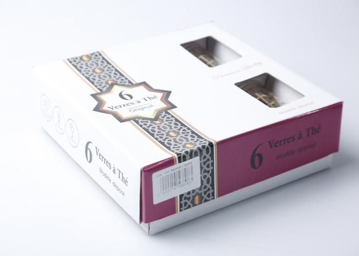 Verres à Thé - GENERIC - ISA-JW Ansar 2 - 6 pièces - Doré - Compatible lave-vaisselle