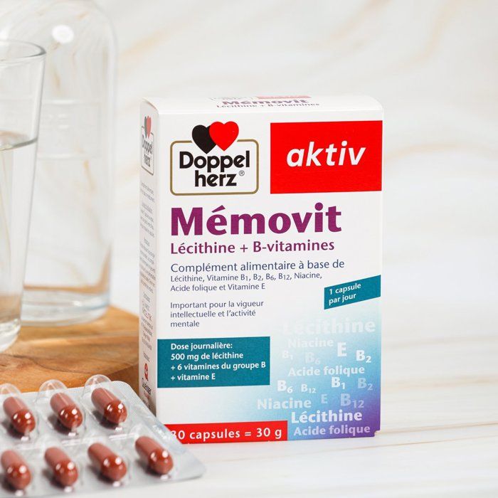 Doppelherz Mémovit Lécithine + B-vitamines 30 capsules 30 g