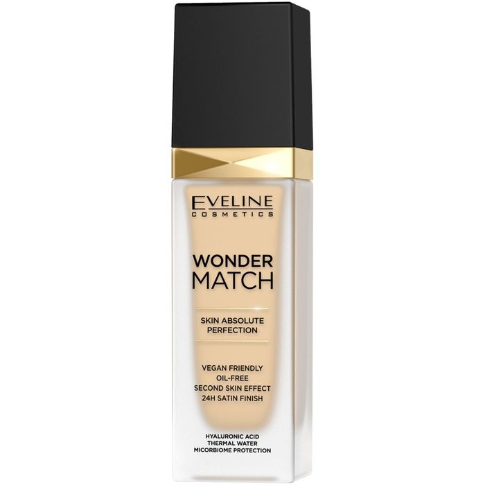 Eveline Cosmétiques Wonder Match Fond de Teint Adaptatif 05 Porcelaine Lumière, 30 ml