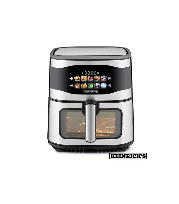 Friteuse sans Huile - HEINRICH'S - 9 Litres - 1800W - Écran Tactile LED - 15 Programmes