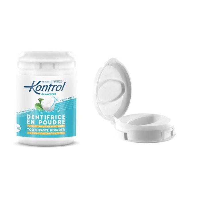 Kontrol Dentifrice en Poudre Blancheur, Menthe Fraîche - 30g