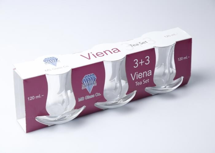 Verres à Thé - GENERIC - Service à Thé Vienne - 6 Pièces - 120 ml - Élégance Chic