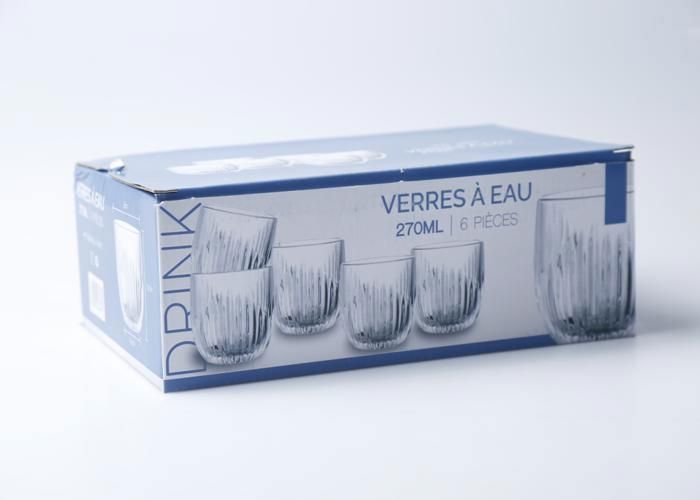 Verres à Eau - GENERIC - XM21A - 270 ml - Transparent - Design Contemporain
