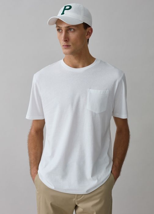 T-shirt - HOMME - Blanc Brillant - Coton Doux - Manches Courtes - Taille XXL