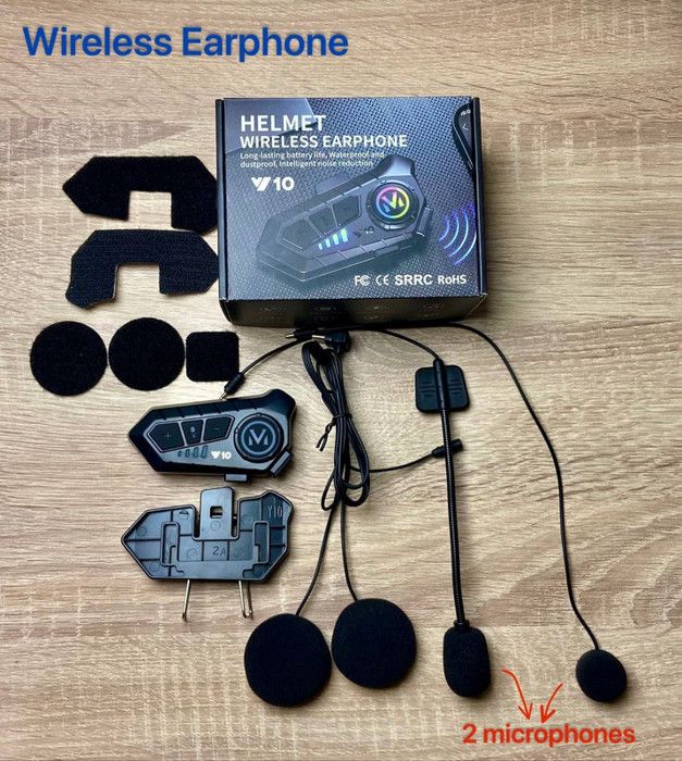 Y10 Écouteurs De Moto Antibruit Réduction Sans Fil Bt 5.3