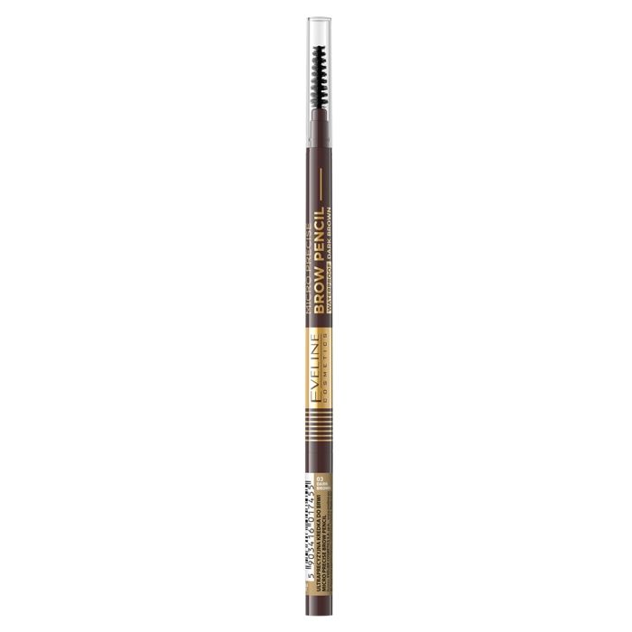 Eveline Cosmetics Crayon à Sourcils Ultraprécis Micro Précis 03 Brun Foncé, 1 Pièce