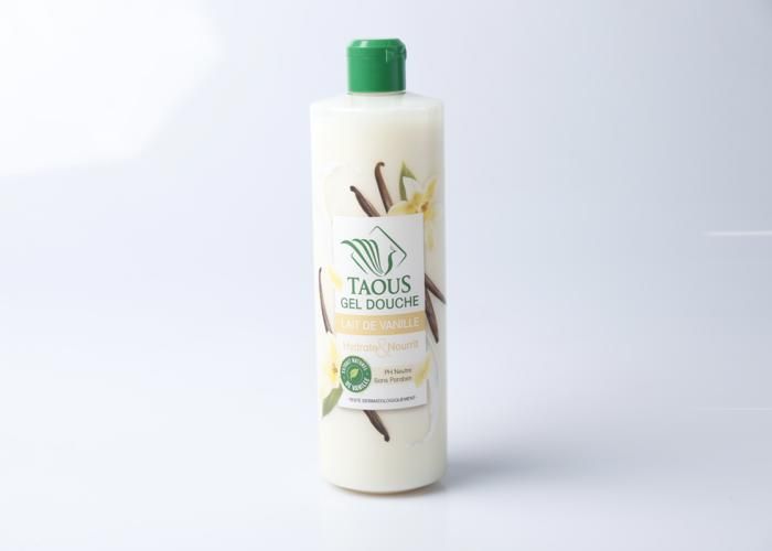 Gel Douche - Taous - Lait Vanille - 650ml - Non comédogène - Mixte