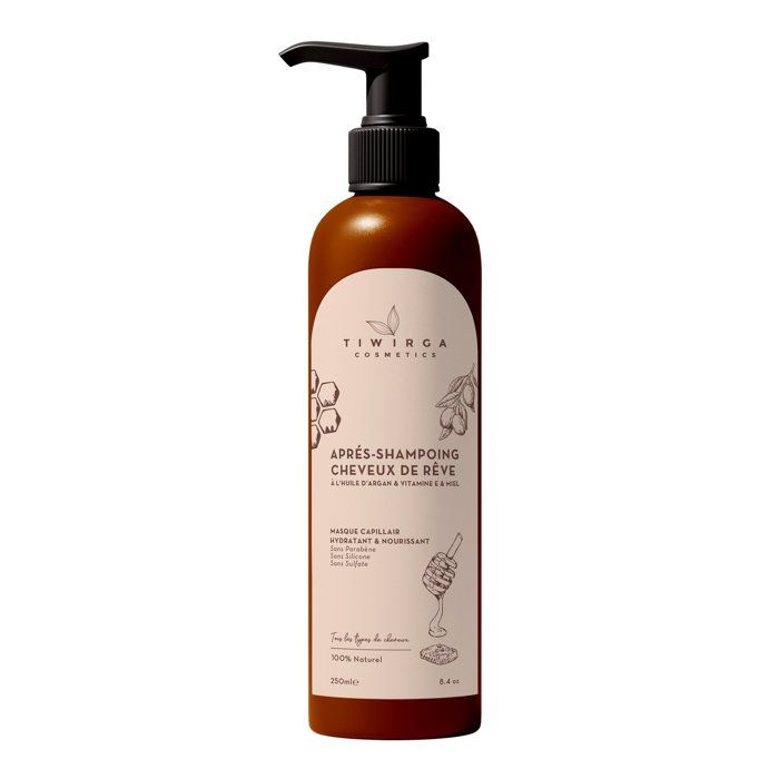Masque capillaire - Non spécifié - 250ml - Miel et Huile d'Argan - Répare et nourrit - Brillance et éclat
