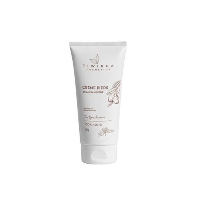 Crème Pieds - Non gras - 50g - Huile d'Argan - Menthe - Hydratation profonde