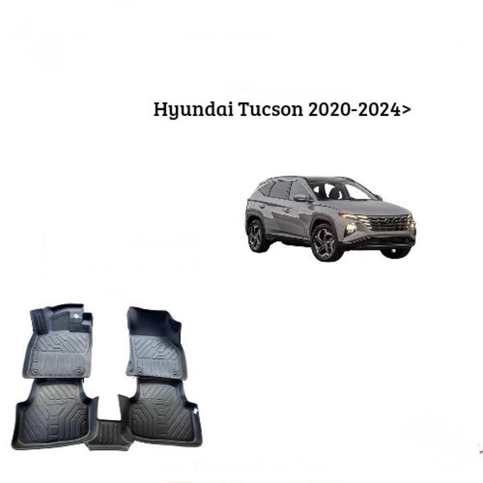 Tapis sur mesure - Hyundai - Tucson 2020-2024 - 7D TPE - Antidérapant - Résistant aux intempéries
