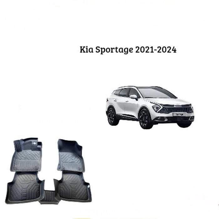 Tapis sur mesure - Kia - Sportage 2021-2024 - TPE - Antidérapant - Résistant aux intempéries