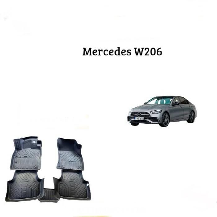 Tapis de voiture - Mercedes - W206 - TPE - Caoutchouc - Sur mesure 7D