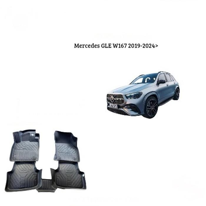 Tapis sur mesure - Mercedes - GLE W167 - 7D TPE - Antidérapant - Résistant aux intempéries