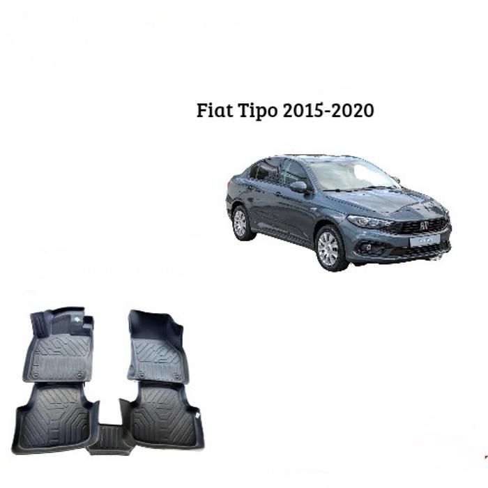 Tapis de voiture - Fiat - Tipo 2015-2020 - 7D TPE - Antidérapant - Résistant aux intempéries
