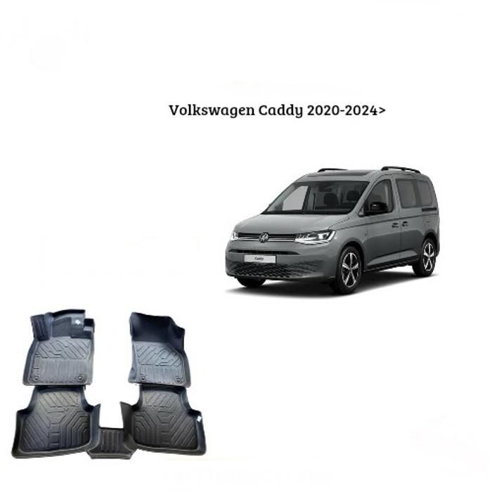 Tapis - Volkswagen - Caddy 2020-2024 - 7D TPE - Antidérapant - Résistant aux intempéries