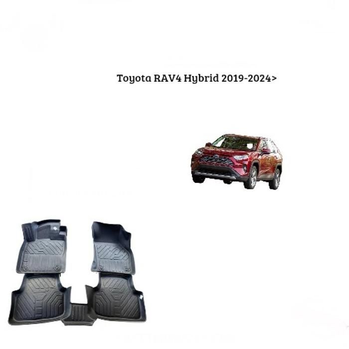 Tapis sur mesure - Toyota - RAV4 Hybrid 2019-2024 - TPE 7D - Antidérapant - Résistant aux intempéries