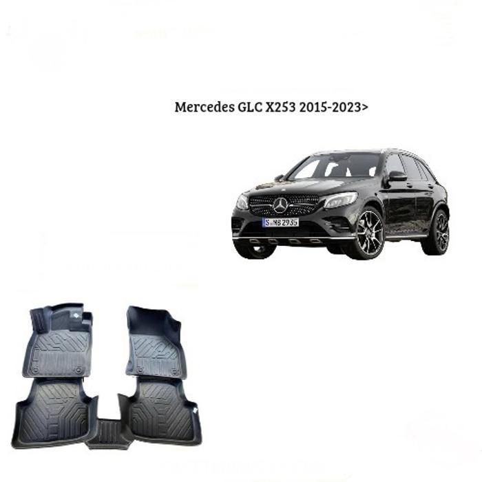 Tapis de voiture - Mercedes - GLC X253 - 7D TPE - Antidérapant - Résistant aux intempéries