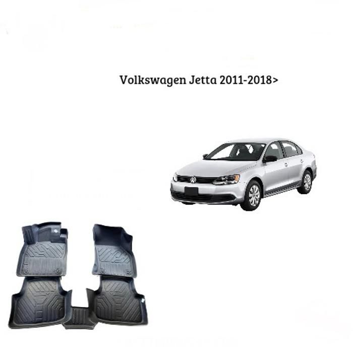 Tapis de voiture - Volkswagen - Jetta 2011-2018 - TPE 7D - Antidérapant - Résistant aux intempéries