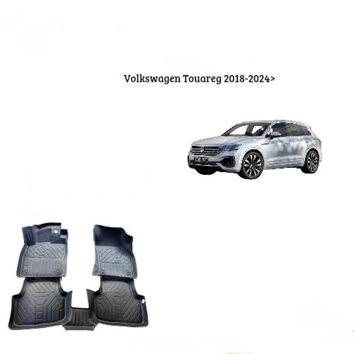 Tapis sur mesure - Volkswagen - Touareg 2018-2024 - 7D TPE - Antidérapant - Résistant aux intempéries