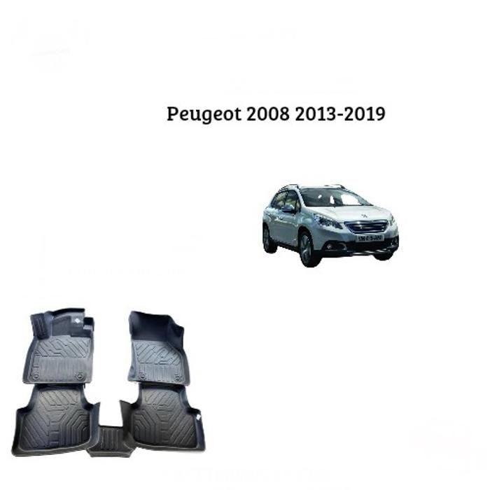Tapis sur mesure - Peugeot - 2008 - 7D TPE - Antidérapant - Résistant aux intempéries