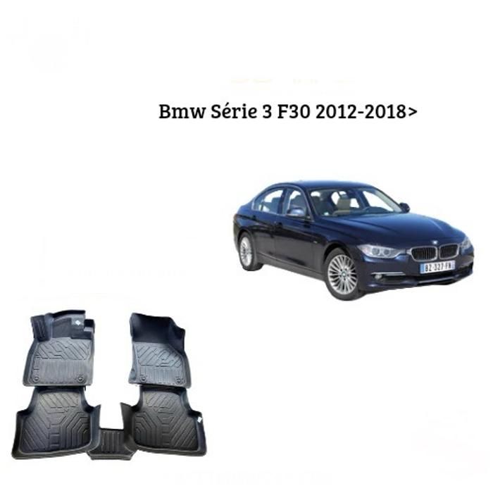 Tapis de voiture - BMW - Série 3 F30 - 7D TPE - Antidérapant - Résistant aux intempéries