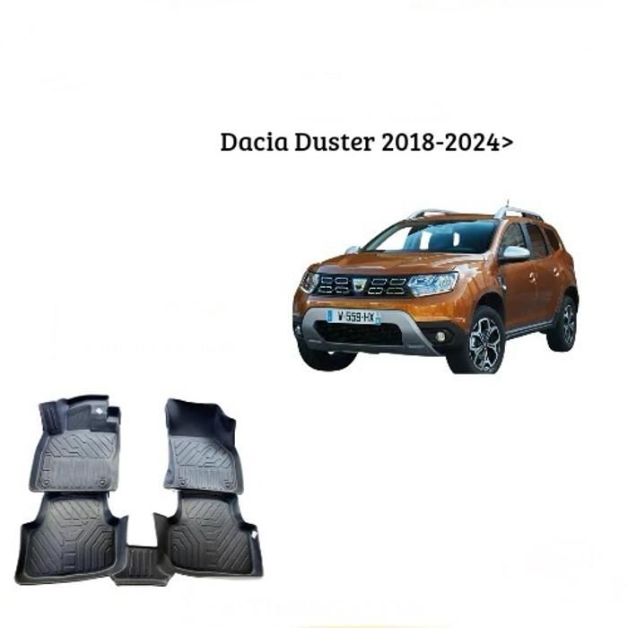 Tapis sur mesure - Dacia - Duster 2018-2024 - TPE 7D - Antidérapant - Résistant aux intempéries