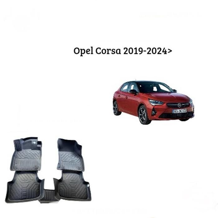 Tapis de voiture - Opel - Corsa 2019-2024 - TPE 7D - Antidérapant - Résistant aux intempéries