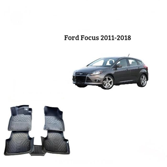 Tapis sur mesure - Ford - Focus 2011-2018 - TPE - Antidérapant - Résistant aux intempéries
