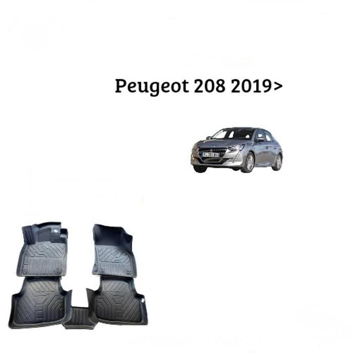 Tapis sur mesure - Peugeot - 208 - 7D TPE - Antidérapant - Résistant aux intempéries