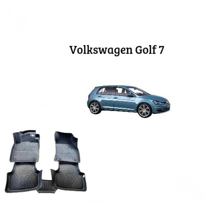 Tapis de voiture - Volkswagen - Golf 7 - TPE 7D - Antidérapant - Sur mesure