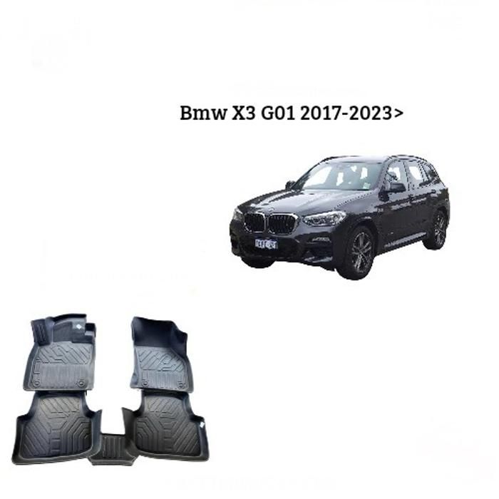 Tapis de voiture - BMW - X3 G01 - 2017-2023 - 7D TPE - Antidérapant - Résistant aux intempéries