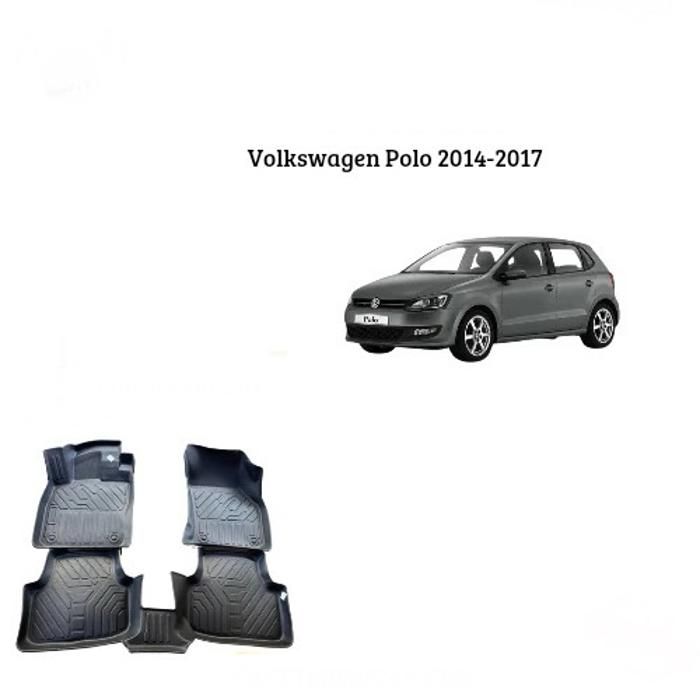 Tapis sur mesure - Volkswagen - Polo 2014-2017 - TPE - Antidérapant - Résistant aux intempéries