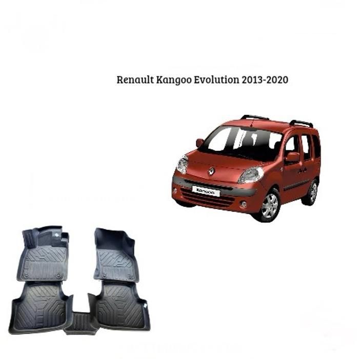 Tapis de sol - Renault - Kangoo Evolution 2013-2020 - TPE 7D - Antidérapant - Résistant aux intempéries