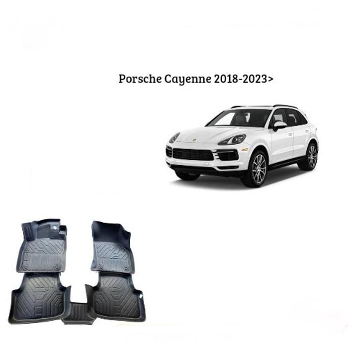 Tapis sur mesure - Porsche - Cayenne - 7D TPE - Antidérapant - Résistant aux intempéries