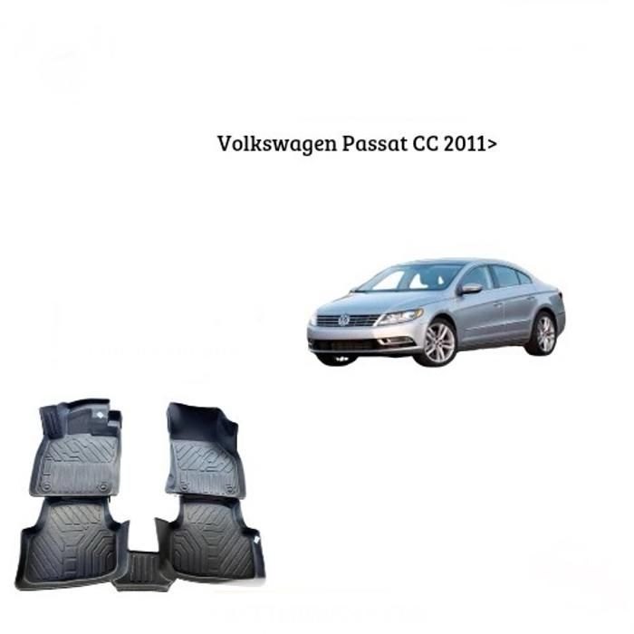 Tapis - Volkswagen - Passat CC 2011 - TPE 7D - Antidérapant - Résistant aux intempéries