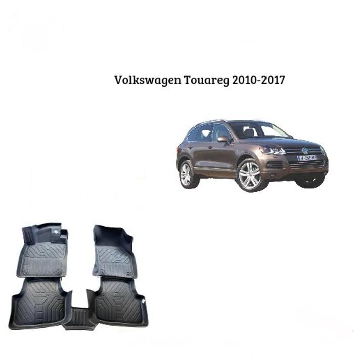 Tapis de sol - Volkswagen - Touareg 2010-2017 - TPE 7D - Antidérapant - Résistant aux intempéries