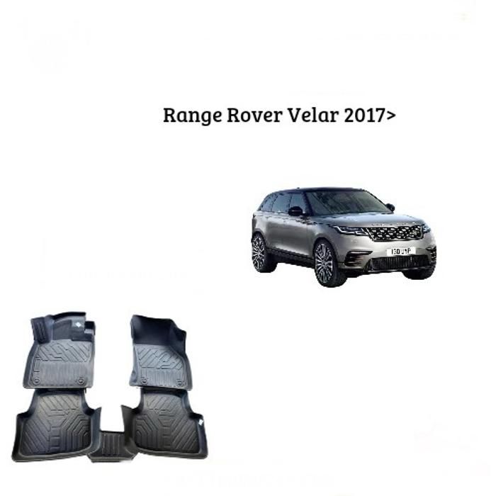 Tapis de voiture - Range Rover - Velar 2017 - TPE 7D - Antidérapant - Résistant aux intempéries